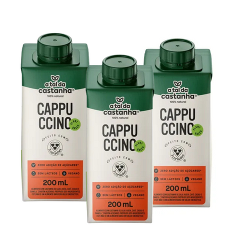 SET OF 3 CASHEW-BASED CAPPUCCINO DRINK 200 ML