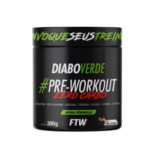Pre Workout Zero Carb with Creatine 300g Tub DIABO VERDE