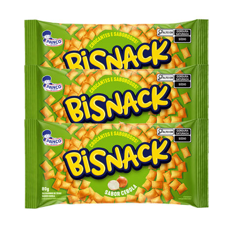 KIT 3 ONION FLAVOR BISNACK 80G