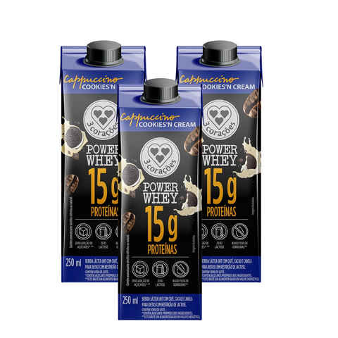 Bebida Proteica Power Whey Cappuccino Cookies'n Cream