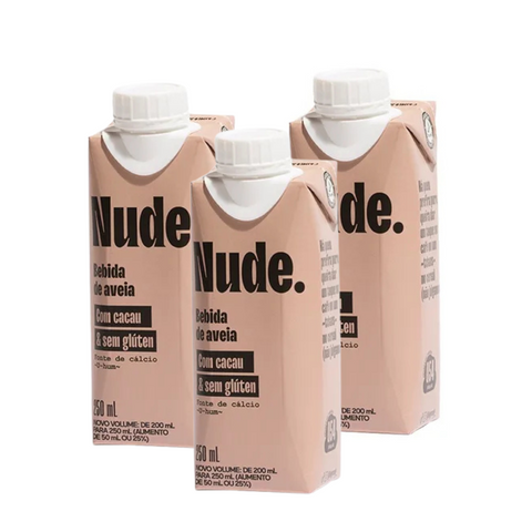 Pack of 3 Nude Oat Drink Cocoa To Go 250ml