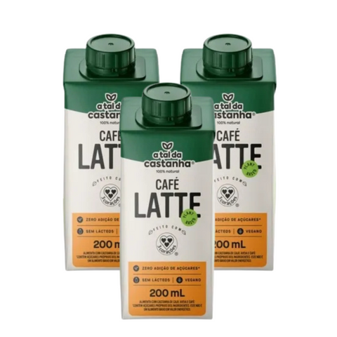 3-Pack Vegan Coffee Latte "A Tal Da Castanha" 200ml