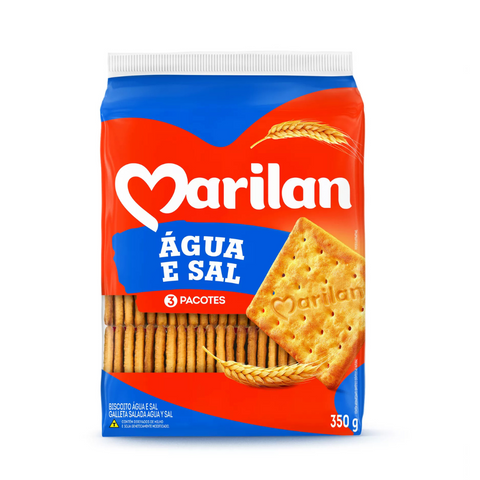 Marilan Water and Salt Cream Cracker Biscuits, 350g Pack