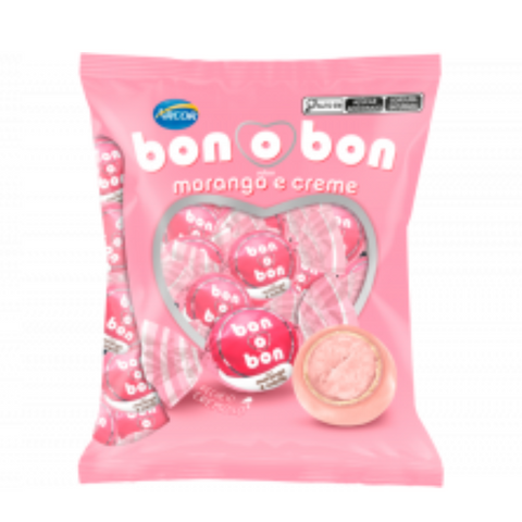 Bon o Bon sabor Morango 50 UNIDADES 750G