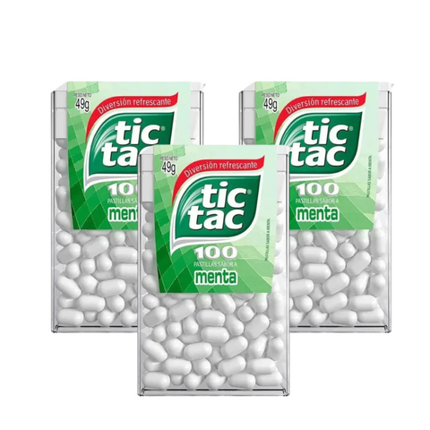 PACK OF 3 TIC TAC MINT FLAVOR 49G