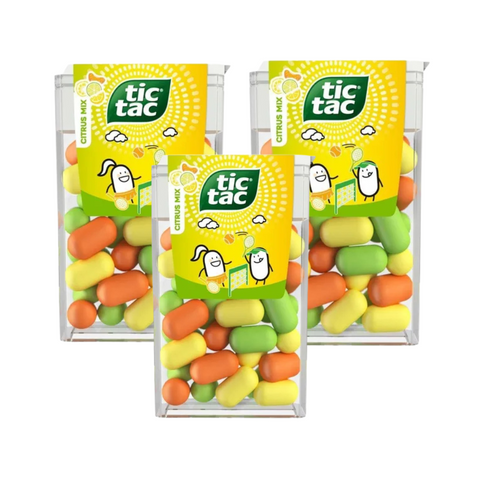 KIT 3 Tic Tac Citrus Mix 49G