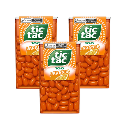 KIT 3 TIC TAC ORANGE 49G