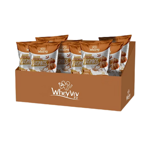 Suspiro de Proteína Sem Açúcar Wheyviv (cx c/20 uni de 25g)