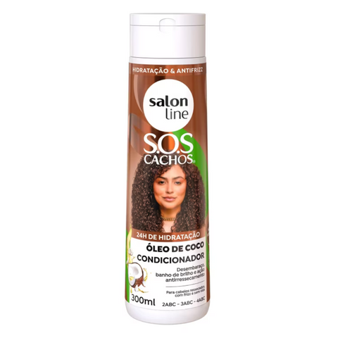 Condicionador SOS Cachos Coco Salon Line 300ml