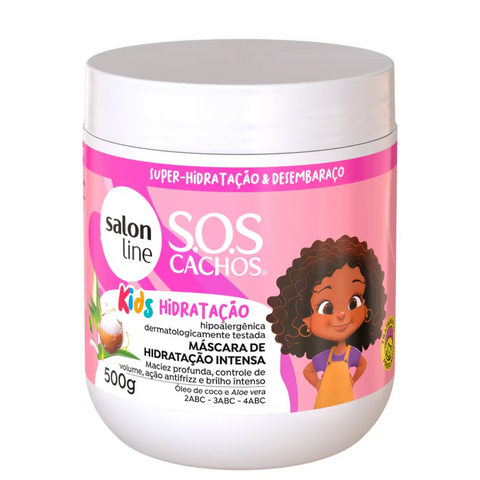 Máscara de Hidratação Intensa S.O.S Cachos Kids Salon Line 500ml