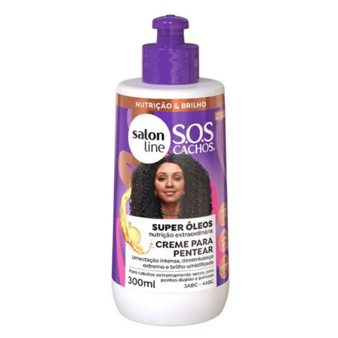 Salon Line SOS Curls Styling Cream with Nourishing Oils, 300ml