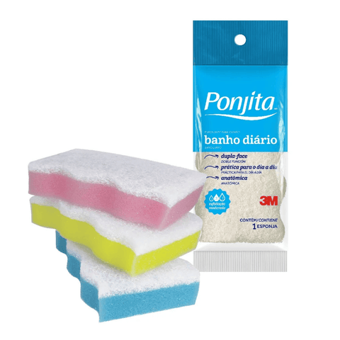 Ponjita Yellow Lightweight Bath Sponge