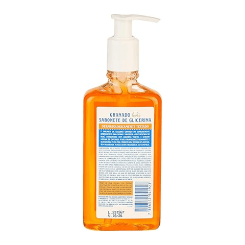Sabonete Líquido Glicerina Bebe Camomila Granado 250 Ml