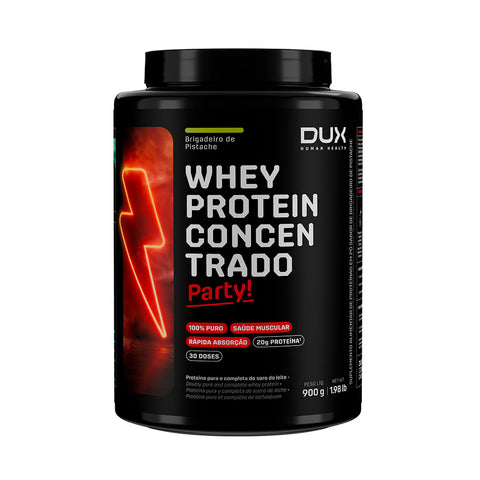 Whey Protein Concentrado Party! Brigadeiro de Pistache Dux 900g