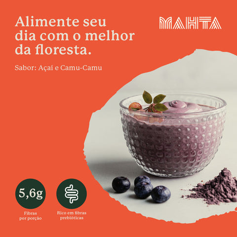 Superfoods Em Pó - Açaí e Camu‑Camu 360g - Vegano - Mahta