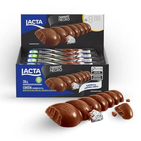 Caixa de Chocolate Diamante Negro Lacta 12x28g