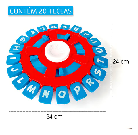 Jogo De Tabuleiro - Tecla Letras Trava Letras Tapa Palavras