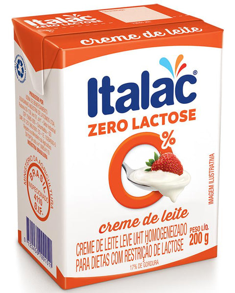 Creme de Leite Leve Zero Lactose 200g Italac
