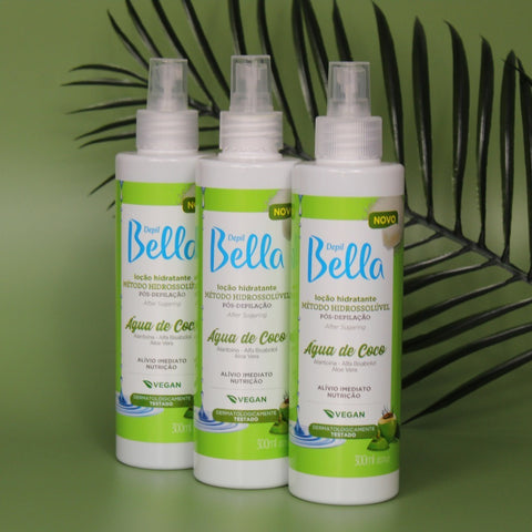 Loção Hidratante Pós Depilação Vegano Coco Depil Bella 300ml