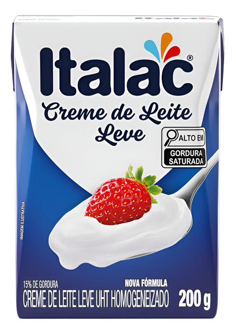 Creme de Leite Leve UHT Homogeneizado Caixa 200g Italac