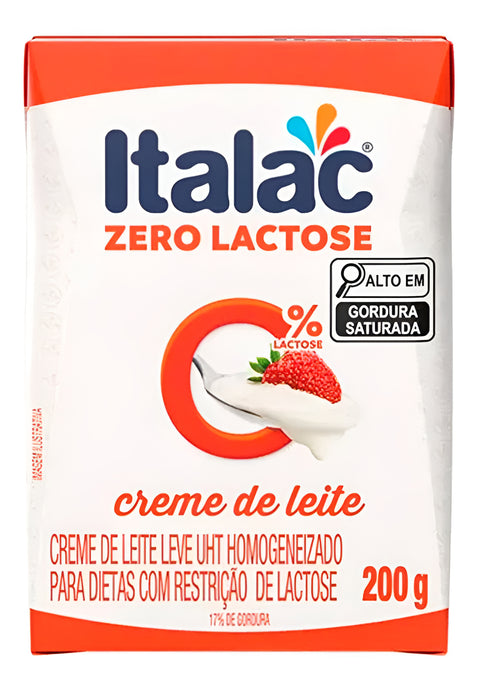 Creme de Leite Leve Zero Lactose 200g Italac