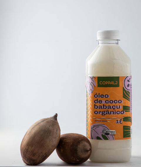 Óleo De Coco Babaçu Refinado 1 Litro - Orgânico (sem Glúten)