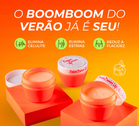 Peach Up Creme Reafirmante Anticelulite e Antiacne 250g Fragrância Pêssego Vegano