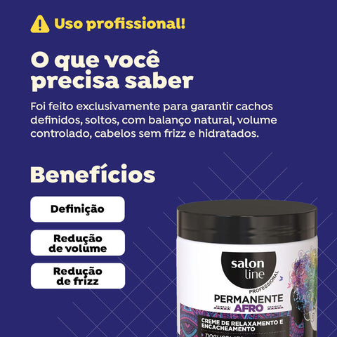 Salon Line Afro Permanent Relaxer Cream 500g