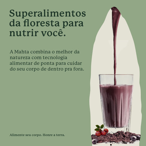 Superfoods Em Pó - Açaí e Camu‑Camu 360g - Vegano - Mahta