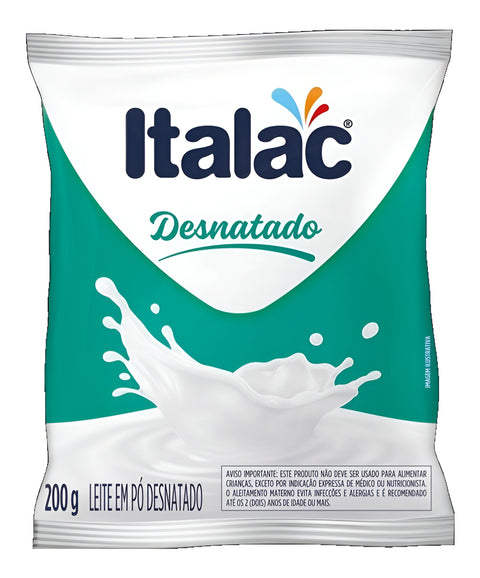 Leite Em Pó Desnatado Italac 200g