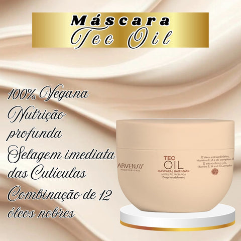 Tec Oil Hair Mask - Hydration and Shine - Arvensis - 250g