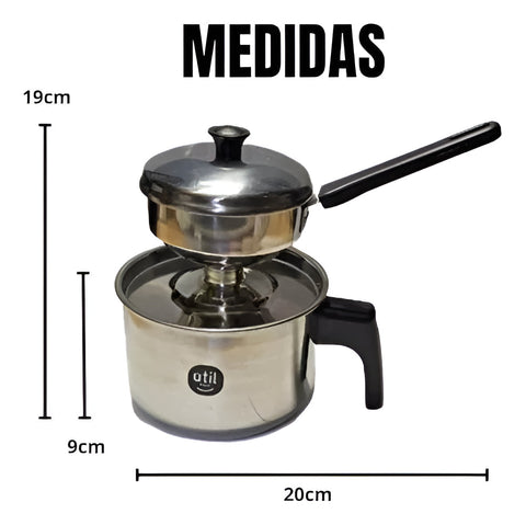 Cuscuzeira Individual Inox Para Fogão de Indução