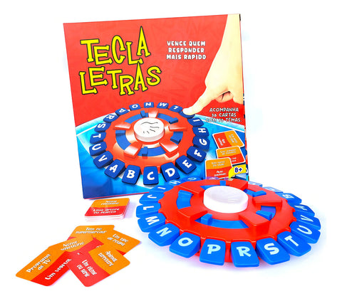 Jogo De Tabuleiro - Tecla Letras Trava Letras Tapa Palavras