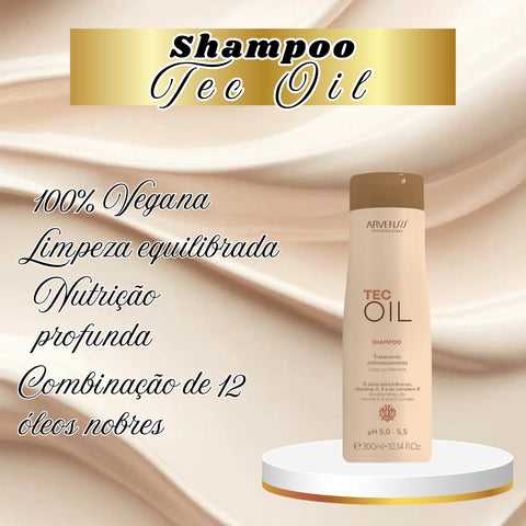 Kit Arvensis Tec Oil Shampoo E Condicionador 300ml Nutrição