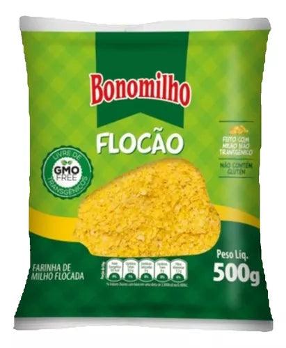 Bonomilho Flaked Corn Flour Transgenic-Free Gluten-Free 500 Kg Flaked Corn Flour