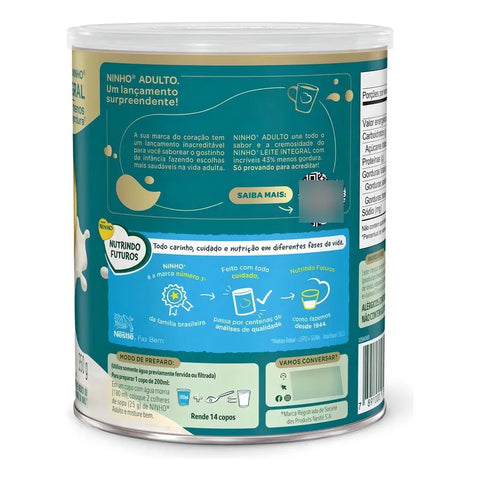 NINHO Semi-skimmed Adult Milk Powder 350g Can