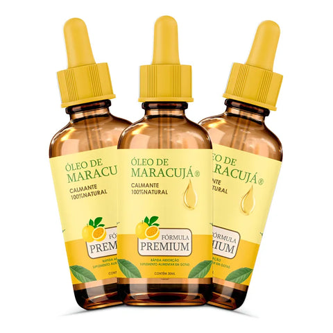 Kit of 3 Passion Fruit Oil - 100% Natural Soothing Oil