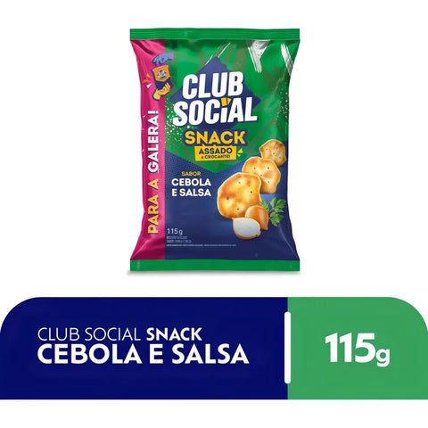 Salgadinho Club Social Snack Assado Cebola E Salsa 115g