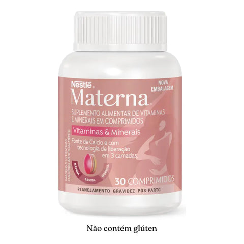 Suplemento Materna Nestlé 30 Cápsulas - Vitaminas y Minerales