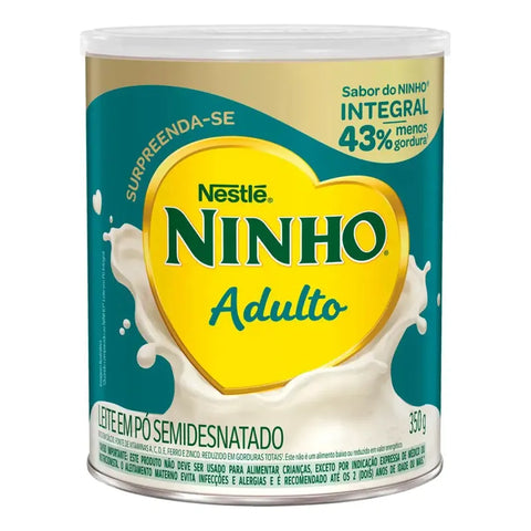 NINHO Leite em pó Semidesnatado Adulto Lata 350g