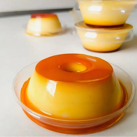Moldes Mini Pudín 120ml Horneable Con Tapa - 24un