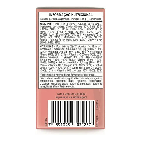Suplemento Materna Nestlé 30 Cápsulas - Vitaminas y Minerales