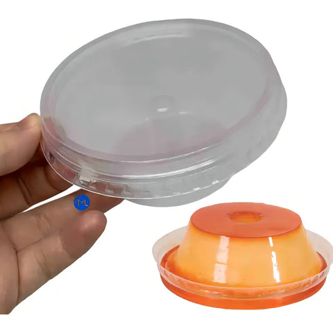 Moldes Mini Pudín 120ml Horneable Con Tapa - 24un