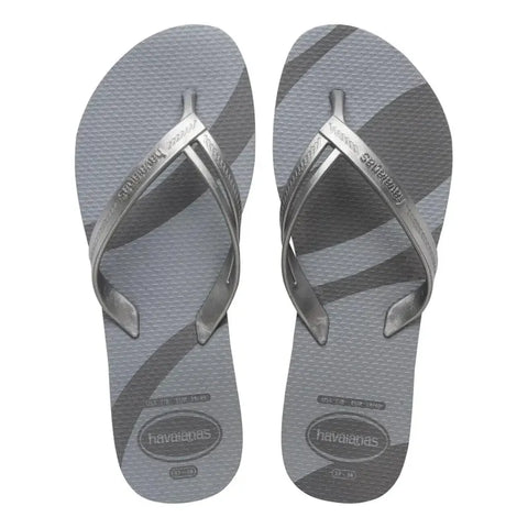 Chinelo Havaianas Elegance Print Novo Grafite
