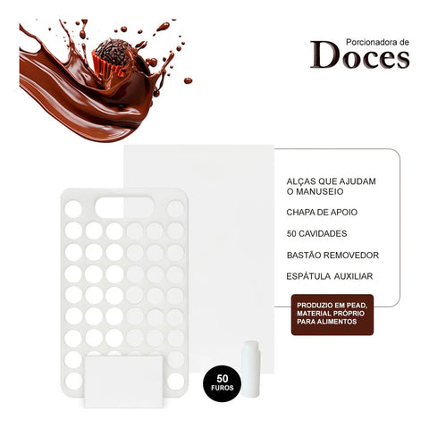 Portioning Plate for Sweets - 50 Holes 20g