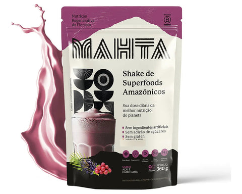 Superfoods Em Pó - Açaí e Camu‑Camu 360g - Vegano - Mahta