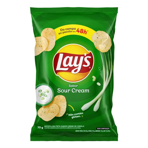 Batata Lay's Sabor Sour Cream 70G