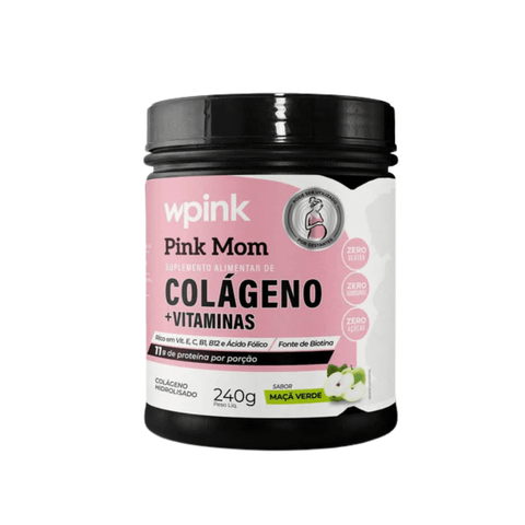 colágeno pink mom - maçã verde - 240g - WPink