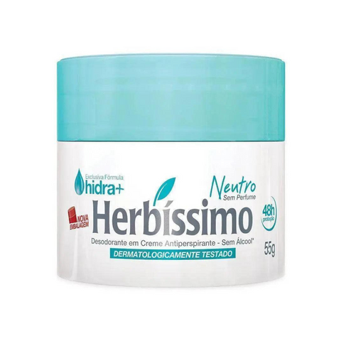 Desodorante em creme Herbíssimo Neutro 55g