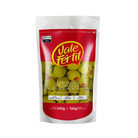 Azeitonas Recheadas com Pimentão Vale Fértil 150g